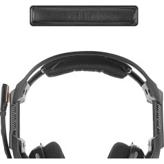 Geekria Protein Leather Headband Pad, saderīgs ar Astro A50 Gen 3, A50 Gen 4 austiņu rezerves daļu (melns)