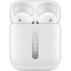 OPPO 6670144 Enco Free Bluetooth In-Ear austiņas ar nēsāšanas noteikšanu, ūdensizturīgas līdz IP54, ar skārienvadību, baltas krāsas