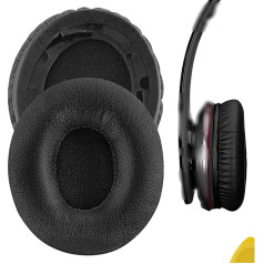 Geekria QuickFit Protein Leather Earpads priekš SOL HD austiņām, rezerves austiņu spilventiņi, austiņu vāciņu remonta daļas