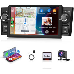 2G & 64G podofo Auto Radio Fiat Punto 2005-2009/for Fiat Linea 2007-2011 Bezvadu Carplay Android automašīnai, 7 collu skārienjūtīgais ekrāns Stereo Navi/WiFi ar AHD atpakaļgaitas kameru GPS Bluetooth RDS/FM Radio /