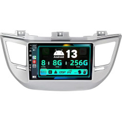 SXAUTO ¦ 8G + 256G ¦ Android 12 IPS auto radio Hyundai Tucson (2014-2018) - Iebūvēts Carplay/Android Car/DSP - LED kamera + MIC - DAB stūres vadības stūres vadība Fast Boot 360-CAM AHD WiFi - 2 DIN 9