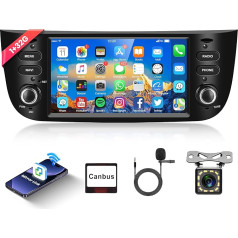 1G + 32G Android 13 Auto radio 2 DIN Fiat Punto 2010-2016/Fiat Linea 2012-2015 6,2 collu auto radio ar GPS WiFi Mirror Link Bluetooth FM/RDS radio DAB/OBD/DVR/EQ Stūres vadības stūres kontrole atpakaļgaitā