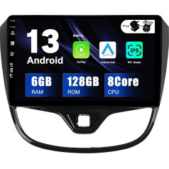 SXAUTO Android 13 - [6G + 128G, Octa-Core] - IPS Auto Radio Opel Karl/VinFast/Fadil (2017-2020) - Carplay Android Car - Kamera + Mikrofons - 360-CAM DAB stūres vadība WiFi Bluetooth - 2 DIN 10.1