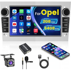 Android 13 2 DIN auto radio ar spoguļa saiti GPS navigācija Bluetooth Touchscreen 7 collu FM RDS atpakaļgaitas kamera Opel Corsa Astra Antara Vivaro Meriva Vectra 2G + 64G