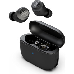 JLab Go Air Pop True Wireless Earbuds, In Ear, Bluetooth, austiņas ar 32H Spielzeit, Bluetooth-Ohrhörer mit Mikrofon, USB-Ladehülle, Schwarz (atjaunots)