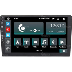 Universāls auto radio 2 DIN Android GPS Bluetooth Bluetooth WiFi USB DAB+ skārienjūtīgais ekrāns 10 collu 8Core Carplay Android Car