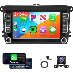 2G + 64G bezvadu Carplay Android auto radio priekš Golf 5 6 Passat Polo Tiguan Touran Caddy Skoda Seat