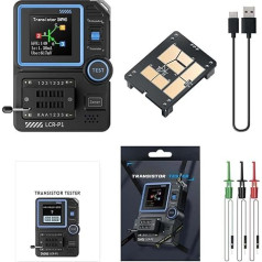 Yuanpgky daudzfunkcionāls tranzistoru testeris LCR-P1 Diode Triode Capacitance Meter Resistance Meter Atbalsts NRC infrasarkano signālu dekodēšana