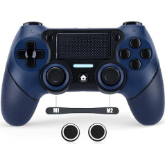 VooFun Wireless Controller Kompatibel mit PS-4/Pro/Slim/PC, Bluetooth Gamepad mit Vibration,6-Achsen Sensor, Touchpad, Stereo Kopfhörerbuchse, Turbo,1000mAh Akku