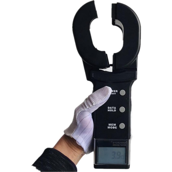 Zemējuma testeris Digitālās knaibles Zemējuma pretestības testeris Zemējuma izolācijas testeris 0.01-200ω Clamp Meter Ērts un praktisks