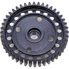 DSPDVWOW Mechanical Gear, 1 Piece Metal Steel 46T Delay Spur Gear 8243