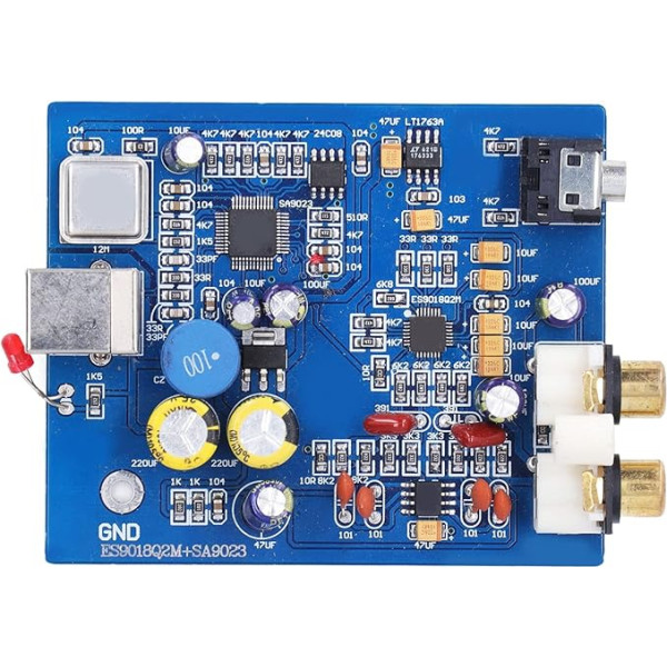 Audio jaudas pastiprinātāja modulis SA9023 ES9018K2M Ārējās skaņas kartes dekodēšanas modulis DAC dekodera plate 24bit 96K