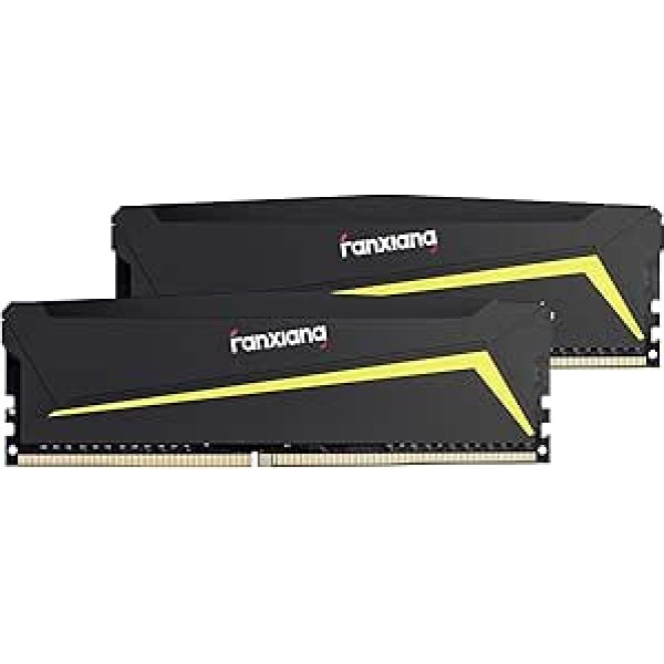 fanxiang DDR4 RAM 32GB (2x16GB) 3200MT/s, CL22 Desktop Memory (optimizēta Intel) 1.2V - Black