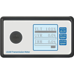 UV-Messgerät Tragbares Solarfilm-Transmissionsmessrät, 160 Testfenfenstertönung mit UV-IR-Unterdrückung, Durchlässigkeit for sichtbares Licht Schnelle Messgeschwindigkeit(LS160A)