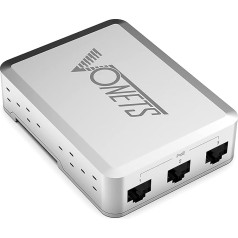 VONETS Industrial 5 porti PoE Gigabit Switch Gigabit Ethernet tīkla komutators Ethernet RJ45 Splitter 10/100/1000M 4 PoE +1 Uplink Plug & Play Metāla konstrukcija Universāls tīkla ierīcēm VSP500