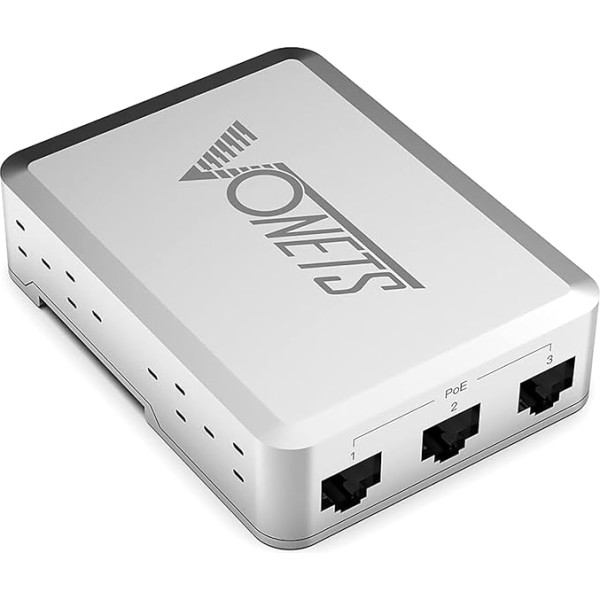 VONETS Industrial 5 porti PoE Gigabit Switch Gigabit Ethernet tīkla komutators Ethernet RJ45 Splitter 10/100/1000M 4 PoE +1 Uplink Plug & Play Metāla konstrukcija Universāls tīkla ierīcēm VSP500