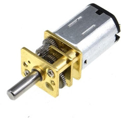 PUJIANA Getriebemotor, 1 Stück Gleichstrommotor GA12N20 Mini-Untersetzungsmotor, Gleichstrom-Mikro-Getriebemotor mit Metallgetriebe, Radverzögerungsmotor(3V)