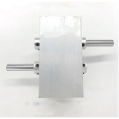 QXSJEDYCH Gehrungsgetriebe 1 Stück 180-Grad-Stirnradgetriebe 1 bis 2 Mikrogetriebe 1M 18T 36 T-Getriebe Kleiner Handschüttel-Reduzierer Parallelkommutierung Getrieberitzel mechanisch(8mm Shaft)