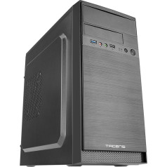 Tacens Anima AC4 PC korpuss, Mini Tower, microATX, alumīnija virsma, USB 3.0