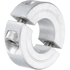 avotu karte Doppelter geteilter Klemmwellenkragen für 5/8-Zoll-Schaft, zweiteiliger Spannkragen 3,8 cm Außendurchmesser, 7/16 Zoll Dicke, Aluminiumlegierung Set Schraube Split Collar Clamp