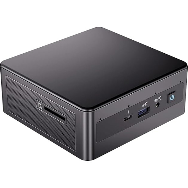 Intel NUC 11 Mini PC Core i7-1165G74 Core i7-1165G74 Cores 8 Threads Galda dators 28W Iris Xe Graphics 16GB RAM 512 SSDWindows 10 Pro Dators Bluetooth 5.2WiFiThunderbolt 3, melns, NUC11PAHi7 Mini PC