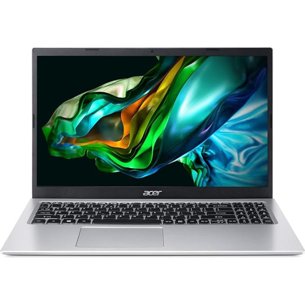 Acer Aspire 3 (A315-58-3870) klēpjdators, 15,6 collu FHD displejs, Intel Core i3-1115G4, 16 GB RAM, 512 GB SSD, Intel UHD Graphics, Windows 11, QWERTZ tastatūra, sudrabots