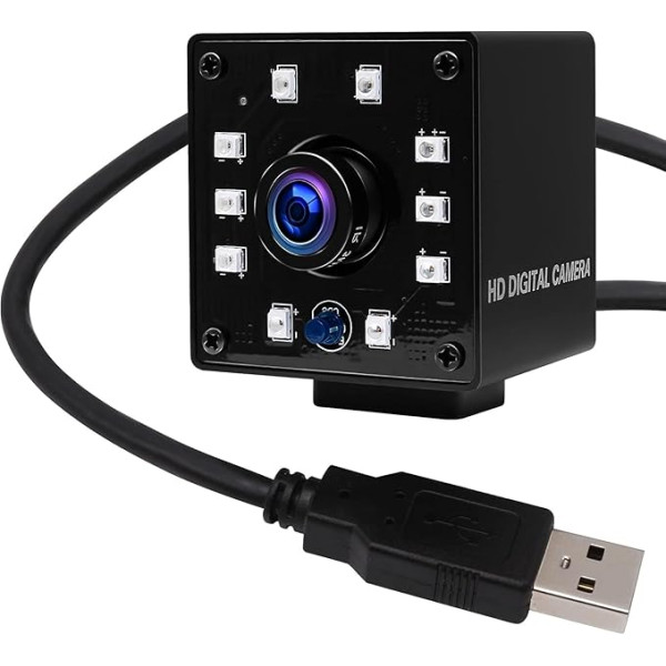 Svpro 1080P nakts redzamības USB kamera CMOS OV2710 IR LED infrasarkano staru kamera HD novērošanas kamera ar 1,56 mm zivs acs objektīvu Android Windows Linux Mac OpenCV