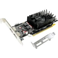 Видеокарта QTHREE Radeon HD 7750, 2 ГБ GDDR5 128-бит, низкопрофильная, 2 x DisplayPort, PCI Express x16, видеокарта для ПК, графическая карта