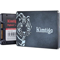 kimtigo SATA III 2,5 collu SSD iekšējais cietvielu diskdzinis, 3D NAND SSD, nolasāms līdz 550 MB/s (1TB)