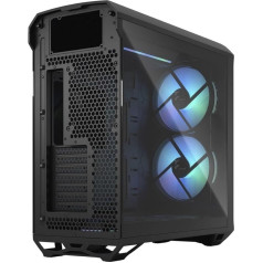 Fractal Design Torrent RGB Black E-ATX rūdīta stikla logs ar augstu gaisa plūsmu Mid Tower datora korpuss