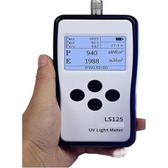 Uv-Tester Ultraviolett-Lichtmessrät sundheitseinheit Uva Uvb Lichtquellen LS125 Mehachsonde Hohe Präzision Einfache Bedienung(LS125 ar UVALED-X0)