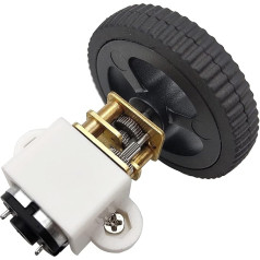 PUJIANA Turbo-Getriebemotor, Getriebemotor, N20 Mini-Mikro-Metall-Getriebemotor, 15 U/min 500 U/min DC 3 V/6 V/12 V, N20-Motor mit umkehrbarem Spielzeugrad (Geschwindigkeit (U/min): 6 V 500 U/min)