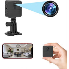 Uzraudzības kameras PNZEO W6 Mini WiFi kameras Real Full HD Recording Mājas drošības portatīvā ieraksta daudzfunkcionālā kamera