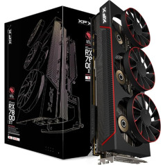 XFX Qicksilver AMD-Radeon RX 7800 XT Magnetic Air spēļu grafiskā karte ar 16 GB GDDR6, RDNA3 (RX-78TMAIRF9)