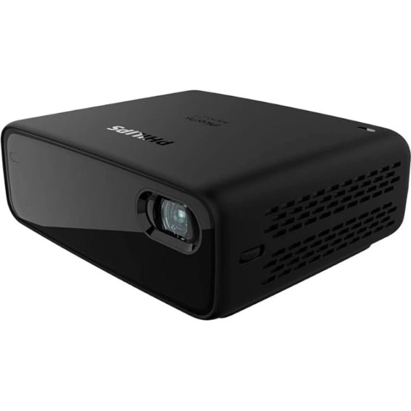 Philips PicoPix Micro 2 kompaktais projektors ar DLP LED, HDMI, USB-C, 5 stundu akumulatora darbības laiks