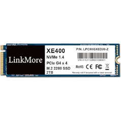 LinkMore XE400 2TB M.2 2280 PCIe Gen4 NVMe 1.4 Internal SSD, Solid State Drive, up to 4650MB/s for Latop and PC Internal Gaming SSD