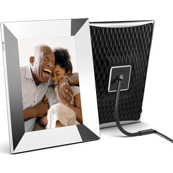 Nixplay Digital Smart Photo Frame - tūlītēja mirkļu kopīgošana, izmantojot lietotni vai e-pastu