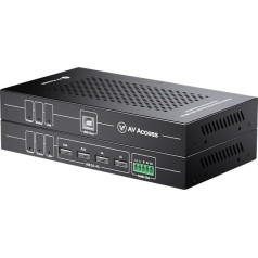 AV Access HDMI USB KVM pagarinātājs, 50m/164ft 4K 60Hz pa Cat5e/6/6/6a/7, atbalsta 2K@144Hz, 1080P@240Hz, 4 porti USB2.0, HDCP2.2, bez USB un video signāla zudumiem un kavēšanās, POC, neatkarīga EDID pārvaldība