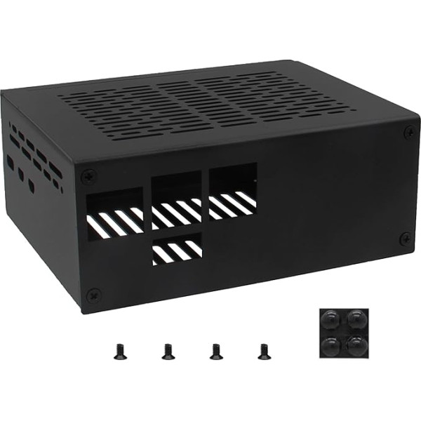 Geekwrom X1100-C1 metāla korpuss Raspberry Pi 5 un X1100 2,5 collu SATA HDD/SSD vairogam