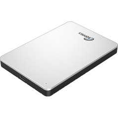 Sonnics 2TB ārējais portatīvais C tipa USB 3.1 cietais disks, saderīgs ar Windows PC, Mac, Smart TV, Xbox One/Series X un PS4/PS5, balts