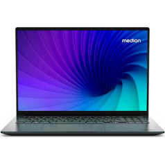 MEDION 40,6 cm (16 collu QHD+ 120 Hz) S10 klēpjdators (Intel Core i5-13420H, 16 GB DDR5 RAM, 512 GB PCIe SSD, 100% sRGB, FHD Webcam, WiFi, Win 11)