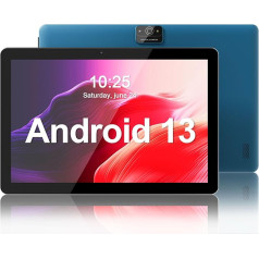 VASOUN TAB 10 Pro planšetdators 10 collas, Android 13 planšetdators, 64 GB ROM, Quad Core 1,6 GHz procesors, 512 GB paplašināms, Dual WiFi, 1280 x 800HD IPS ekrāns, 6000 mAh akumulators, Dual Camera