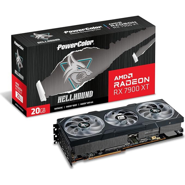 PowerColor Hellhound AMD Radeon RX 7900 XT gddr6 grafiskā karte