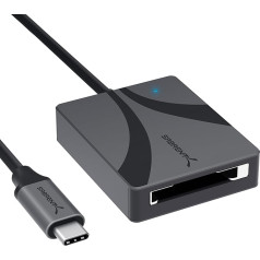 SABRENT CFexpress B tipa atmiņas karšu lasītājs, USB tipa C 3.2 x 2 uz CF Express atmiņas karšu lasītājs, 950 MB/s ārējo karšu lasītājs, cf-Express karšu adapteris fotogrāfiem un videogrāfiem (CR-CFXB)