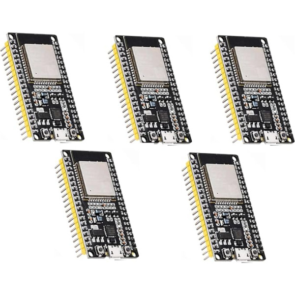 Diymore 5 ESP32 NodeMCU moduļu komplekts ESP32 Dev Kit C attīstības padome ESP32 Wroom 32 attīstības padome ESP WROOM 32 2.4GHz Dual Core WiFi Bluetooth CP2102 mikroshēma