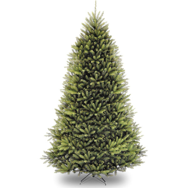 National Tree Company 8ft Green Dunhill Fir mākslīgā Ziemassvētku egle ar statīvu