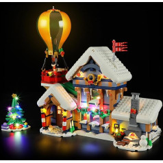 BRIKSMAX LED gaisma Lego Santa pasta nodaļai 10339 - Saderīga ar Lego Ikonas klucīšu modeli - bez Lego komplekta