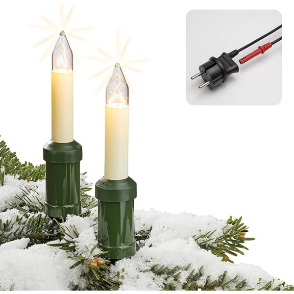 Hellum Shaft Candle iekštelpu pasaku gaismas dažādos dizainos