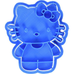 Cuticuter Hello Kitty Entera cepumu izgriezējs, plastmasas, zils, 8 x 7 x 1,5 cm