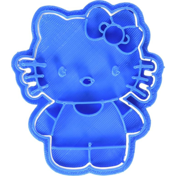 Cuticuter Hello Kitty Entera cepumu izgriezējs, plastmasas, zils, 8 x 7 x 1,5 cm